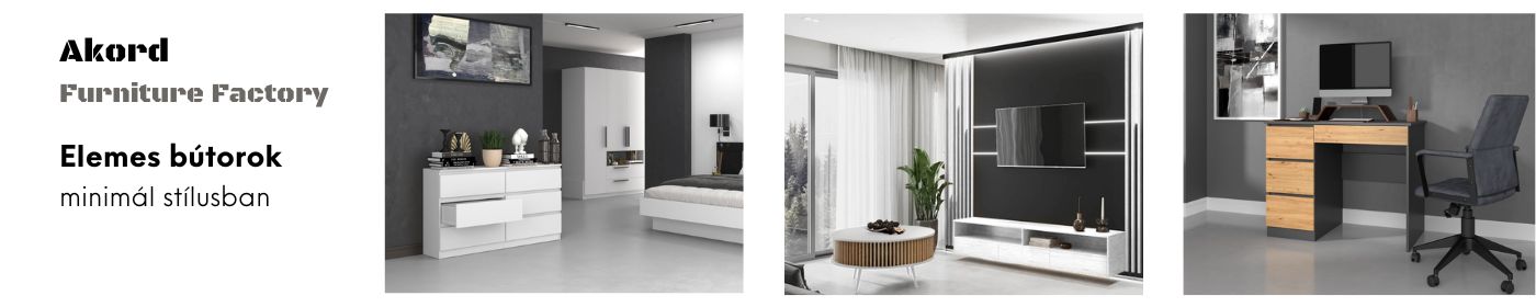 Fogantyú nélküli bútorok minimál stílusban