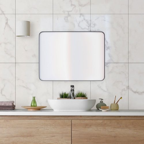 Fürdőszoba tükör - Wellamd - 60 cm - fehér