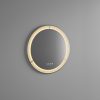 Welland Type-E33 LED tükör - LED tükör - fényerő + színhőfok állítás + páramentesítő + óra - Ø 60 cm