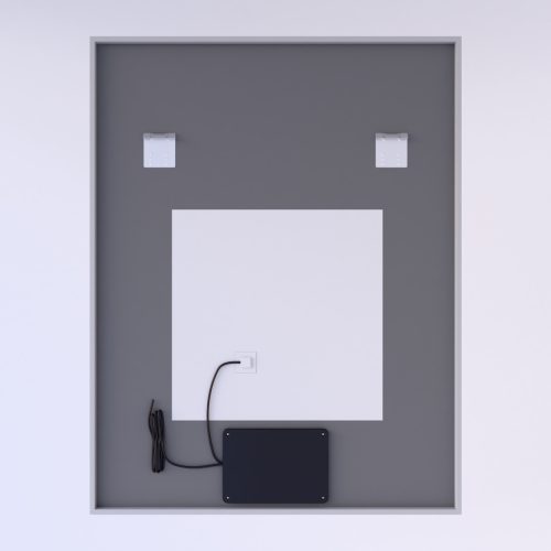 Welland Luxury-Line Sidlux LED tükör - fényerő + színhőfok állítás + páramentesítő + óra - 70 x 90 cm
