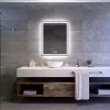 Welland Type-20V LED tükör - fényerő + színhőfok állítás + páramentesítő + óra - 70 x 90 cm