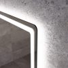 Welland Type-20V LED tükör - fényerő + színhőfok állítás + páramentesítő + óra - 70 x 90 cm