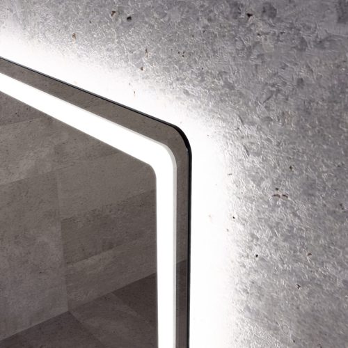 Welland Type-20V LED tükör - fényerő + színhőfok állítás + páramentesítő + óra - 70 x 90 cm