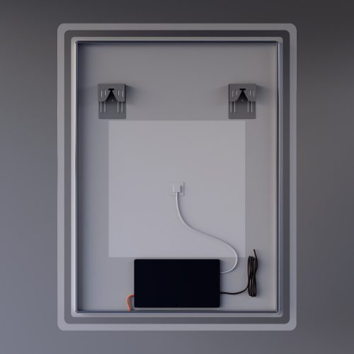 Welland Type-20V LED tükör - fényerő + színhőfok állítás + páramentesítő + óra - 70 x 90 cm