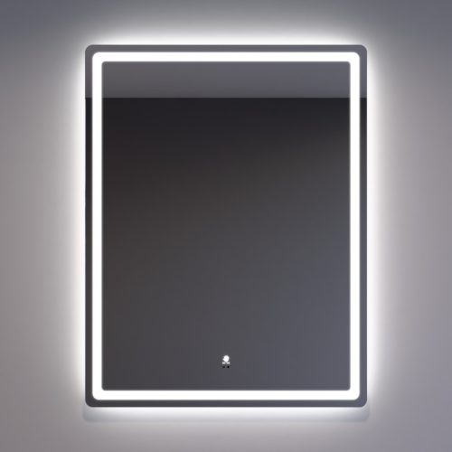 Welland Type-20V LED tükör - fényerő + színhőfok állítás + páramentesítő + óra - 70 x 90 cm