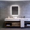 Welland Type-20V LED tükör - fényerő + színhőfok állítás + páramentesítő + óra - 70 x 90 cm