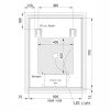 Welland Type-20V LED tükör - fényerő + színhőfok állítás + páramentesítő + óra - 70 x 90 cm