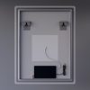 Welland Type-20V LED tükör - fényerő + színhőfok állítás + páramentesítő + óra - 70 x 90 cm