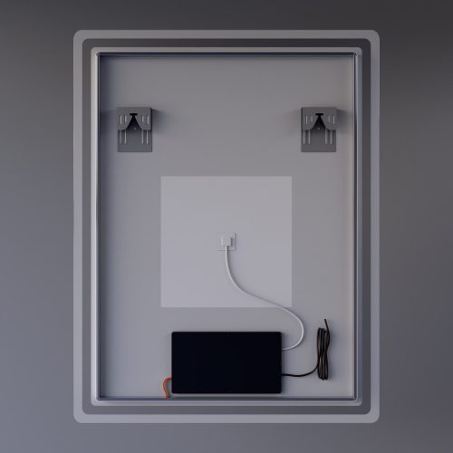 Welland Type-20V LED tükör - fényerő + színhőfok állítás + páramentesítő + óra - 70 x 90 cm