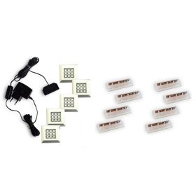 LED világítás hidegfehér színben - 5+8 fénypont