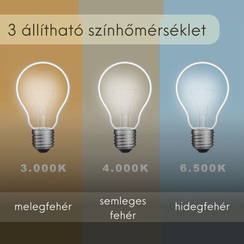 Welland Alpha LED tükör - fényerő + színhőfok állítás - Ø 60 cm