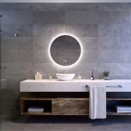 Welland Alpha LED tükör - fényerő + színhőfok állítás - Ø 70 cm