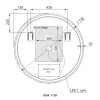 Welland Alpha LED tükör - fényerő + színhőfok állítás - Ø 80 cm