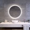 Welland Alpha LED tükör - fényerő + színhőfok állítás - Ø 80 cm