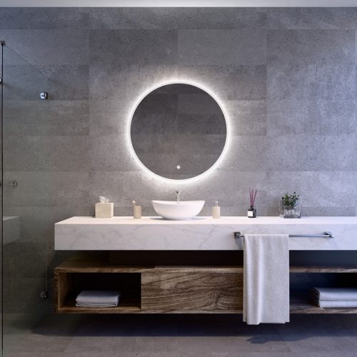 Welland Alpha LED tükör - fényerő + színhőfok állítás - Ø 80 cm