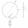 Welland Alpha LED tükör - fényerő + színhőfok állítás - Ø 80 cm