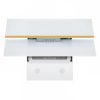 Páraelszívó fehér / arany színben - üveg fedlap