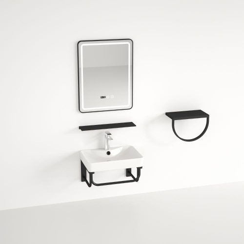 Fürdőszobabútor szett mosdókagylóval és tükörrel