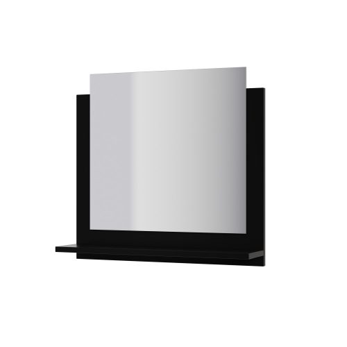 Venezia Alius A1 fürdőszobabútor szett + mosdókagyló + szifon (magasfényű fekete)