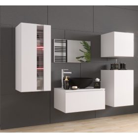   Venezia Alius A35 fürdőszobabútor szett + mosdókagyló + szifon (matt fehér)