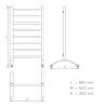 Design radiátor - 110 x 50 cm