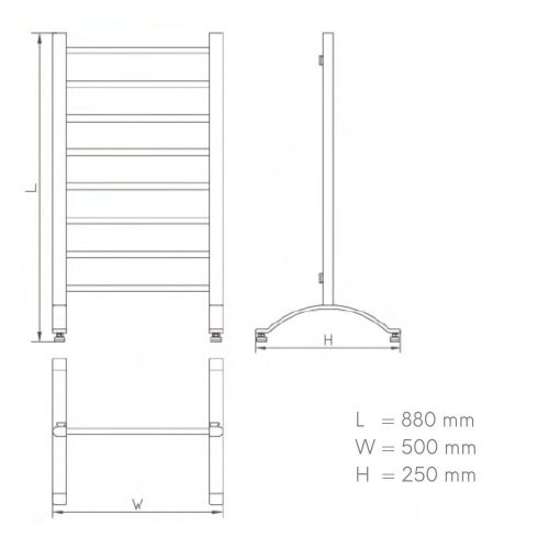 Design radiátor - 110 x 50 cm