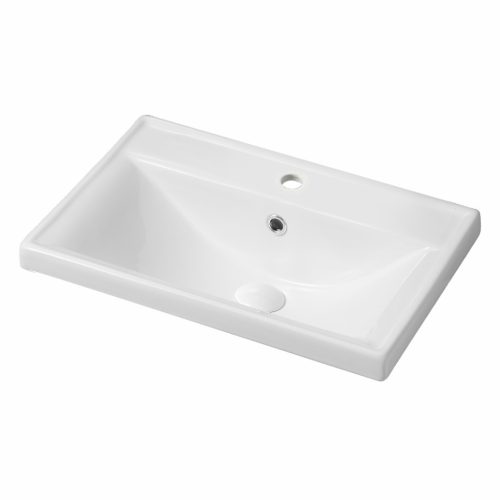 Intenso fiókos fürdőszobabútor mosdókagylóval - 50 cm (magasfényű fekete)