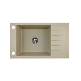 Gránit mosogató NERO Grande + szifon - bézs