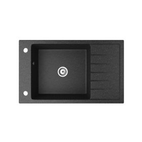 Gránit mosogató NERO Grande + szifon (fekete)