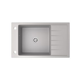 Gránit mosogató NERO Grande + szifon (szürke)