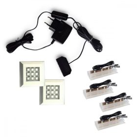 LED világítás kék színben - 2+4 fénypont