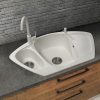 Granit-sarok-mosogato-Compact-design-csaptelep-adagolo-feher