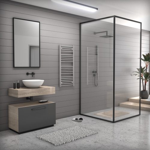 Törölközőszárító radiátor - króm - 50 x 110 cm