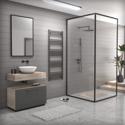 Törölközőszárító radiátor 60x150 cm - NERO Italia