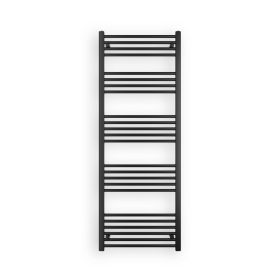 Fekete törölközőszárító radiátor 60 x 160 cm