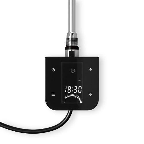 Törölközőszárító radiátor elektromos fűtőpatronnal 60 x 170 cm - Nero Italia AF-05-800W (fekete)