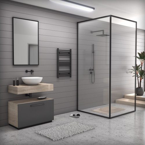 Törölközőszárító radiátor 50x70 cm