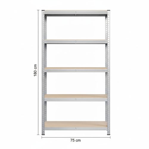 Fém polc 180 x 75 x 40 cm
