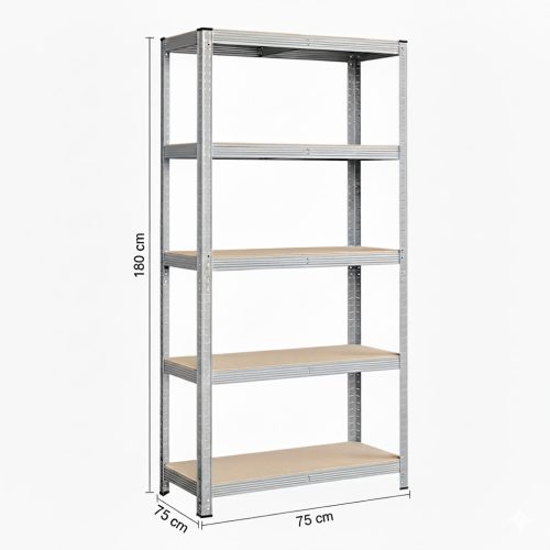 Fém polc 180 x 75 x 40 cm