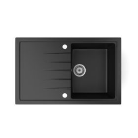 Gránit mosogatótálca matt fekete színben