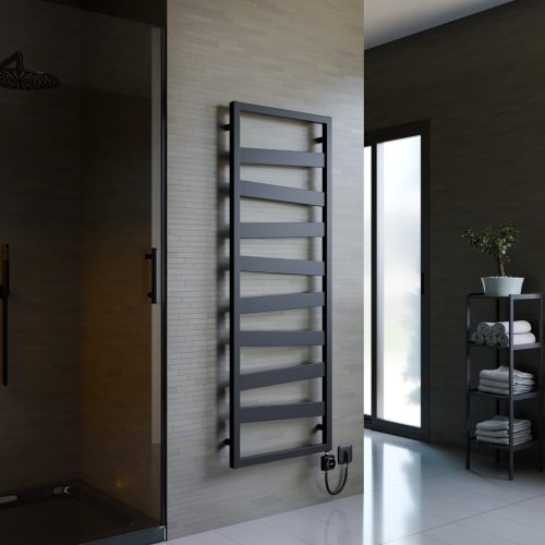 Design radiátor NERO Italia Atlas - 50 x 140 cm (fekete)