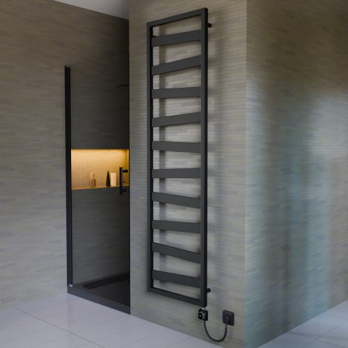 Design radiátor NERO Italia Atlas - 50 x 180 cm (fekete)