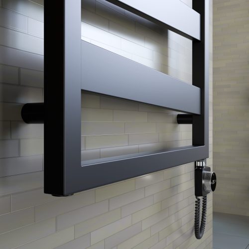 Design radiátor NERO Italia Atlas - 50 x 180 cm (fekete)