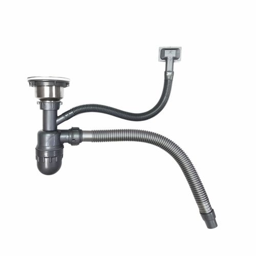 Acél mosogatótálca Nero Italia H490 + szifon