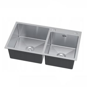   Acél mosogatótálca Nero Italia 78 x 43 cm + szárítókosár + szifon (inox)