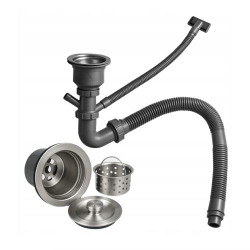 Acél mosogatótálca Nero Italia HS5040 + szárítókosár + szifon - arany