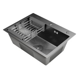 Acél mosogatótálca Nero Italia HS5040 + szárítókosár + szifon