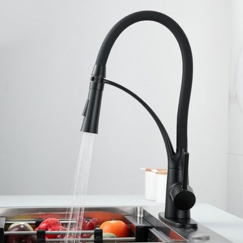 Welland Duo-Flex Multifunkciós Csaptelep - Fekete