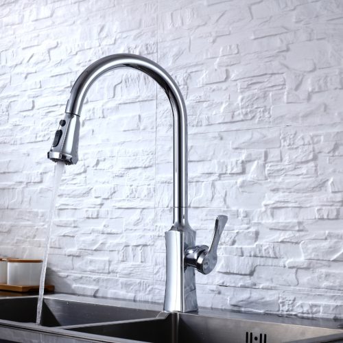 Welland FH-3398 mosogató csaptelep - kihúzható multifunkciós fej (króm)