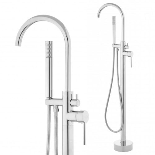 Szabadon álló padróra telepíthető kádtöltő csaptelep króm színben